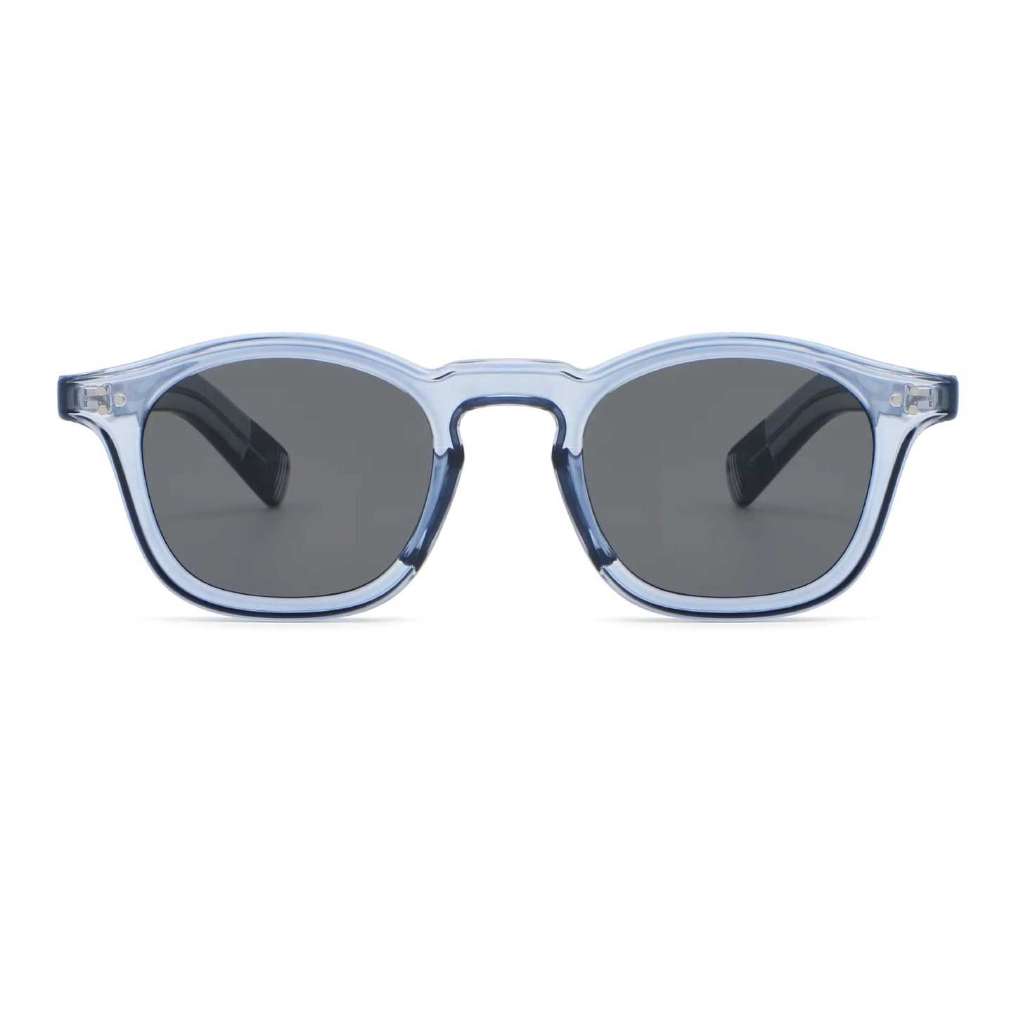 Collin blauwe zonnebril met opvallend design en UV400 bescherming