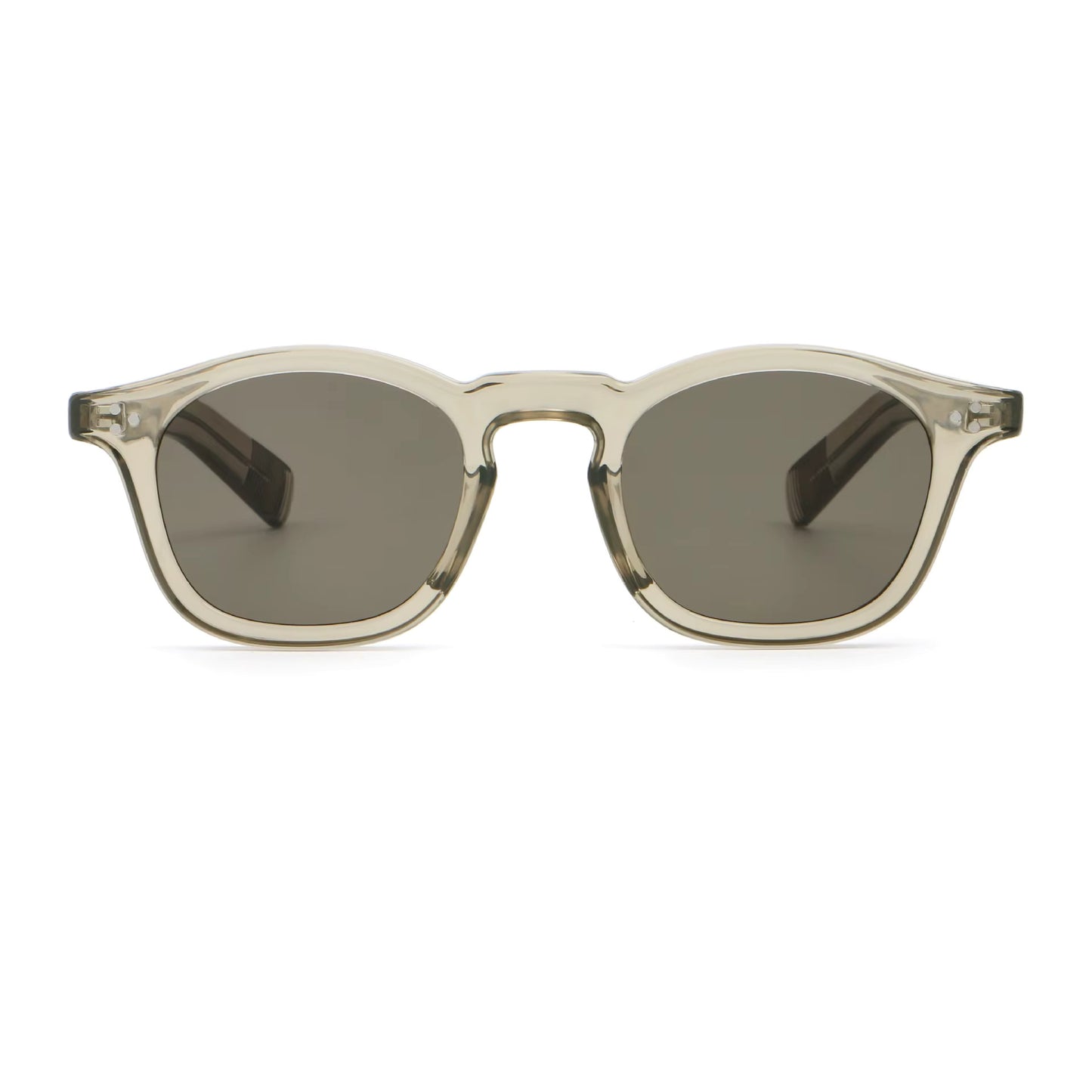 Collin tea zonnebril in vintage old money stijl met bruine glazen