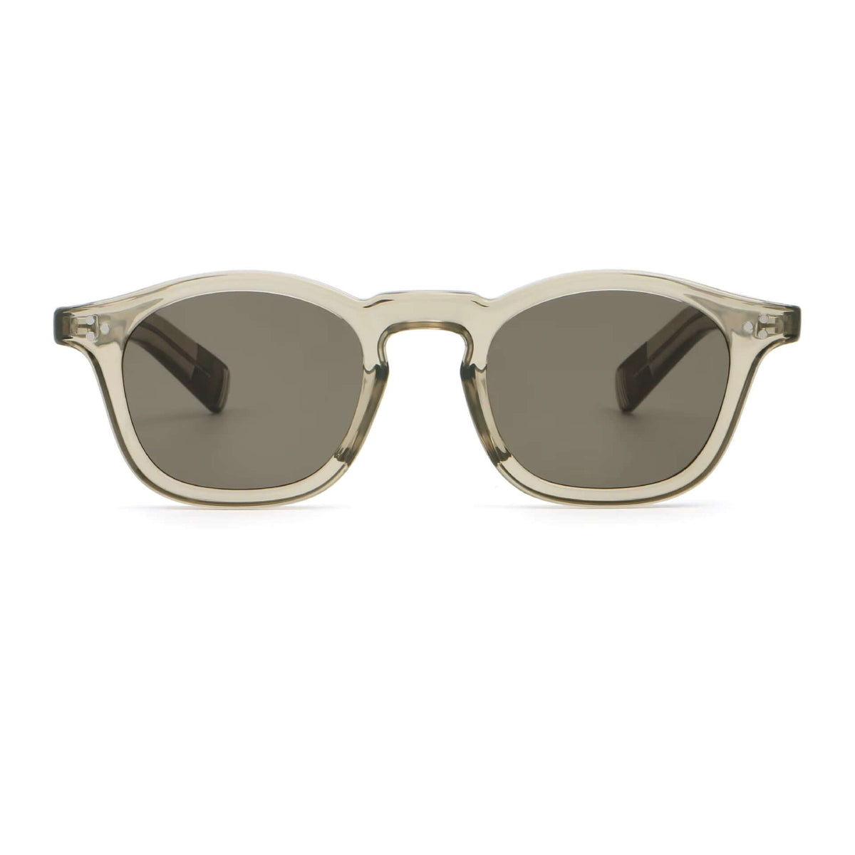 Collin tea zonnebril in vintage old money stijl met bruine glazen