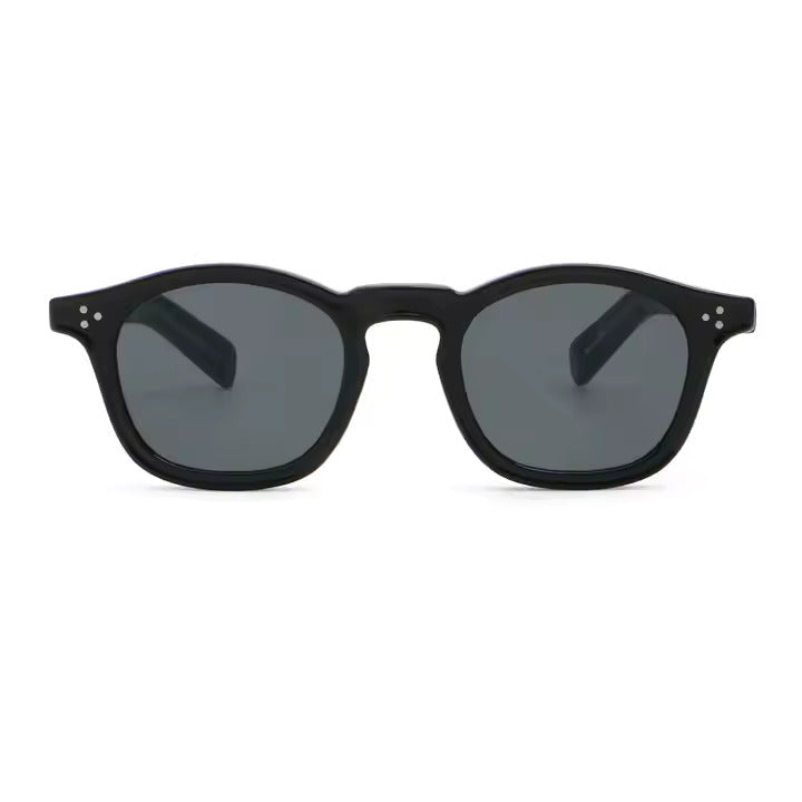 Collin zwarte zonnebril klassiek unisex design met gepolariseerde glazen