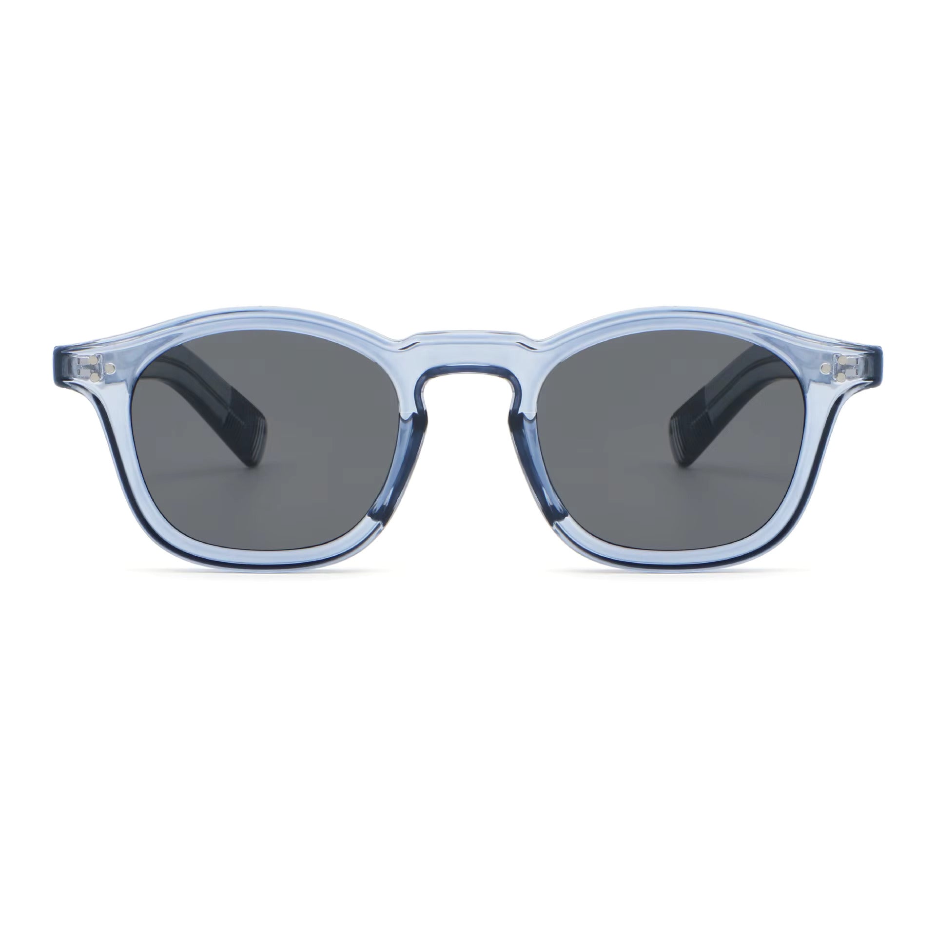 Collin blauwe zonnebril met opvallend design en UV400 bescherming