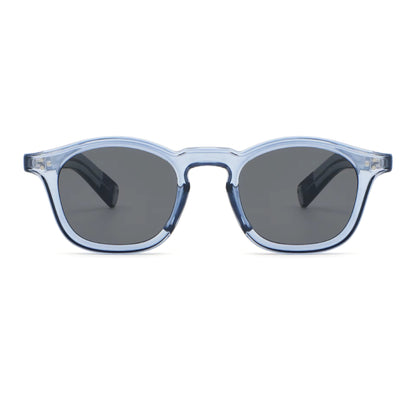 Collin blauwe zonnebril met opvallend design en UV400 bescherming